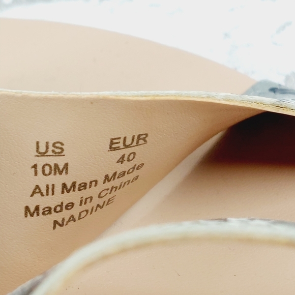 Circus by Sam Edelman Multi Nadine Snakeskin Print Strappy Open Toe Sandals M383 - Picture 10 of 11